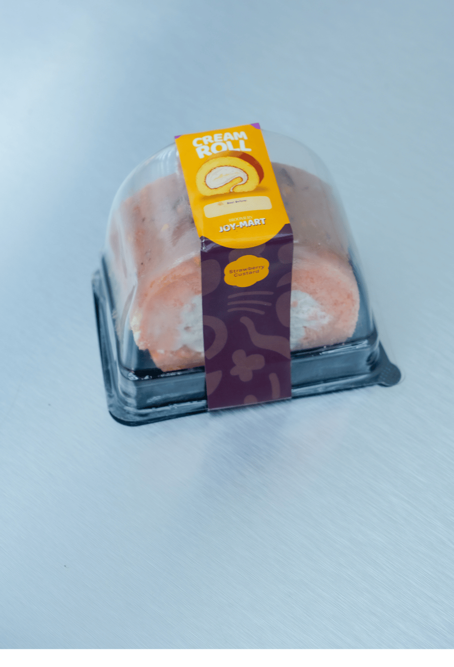 Strawberry Custard Cream Roll